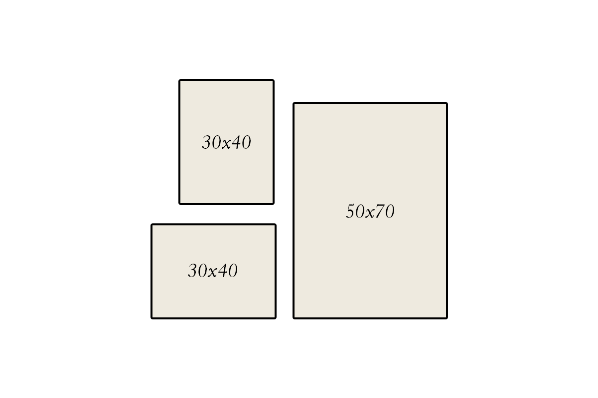 Izkārtojumi mazām galerijas sienai 2 Izkārtojumi mazām galerijas sienai 2