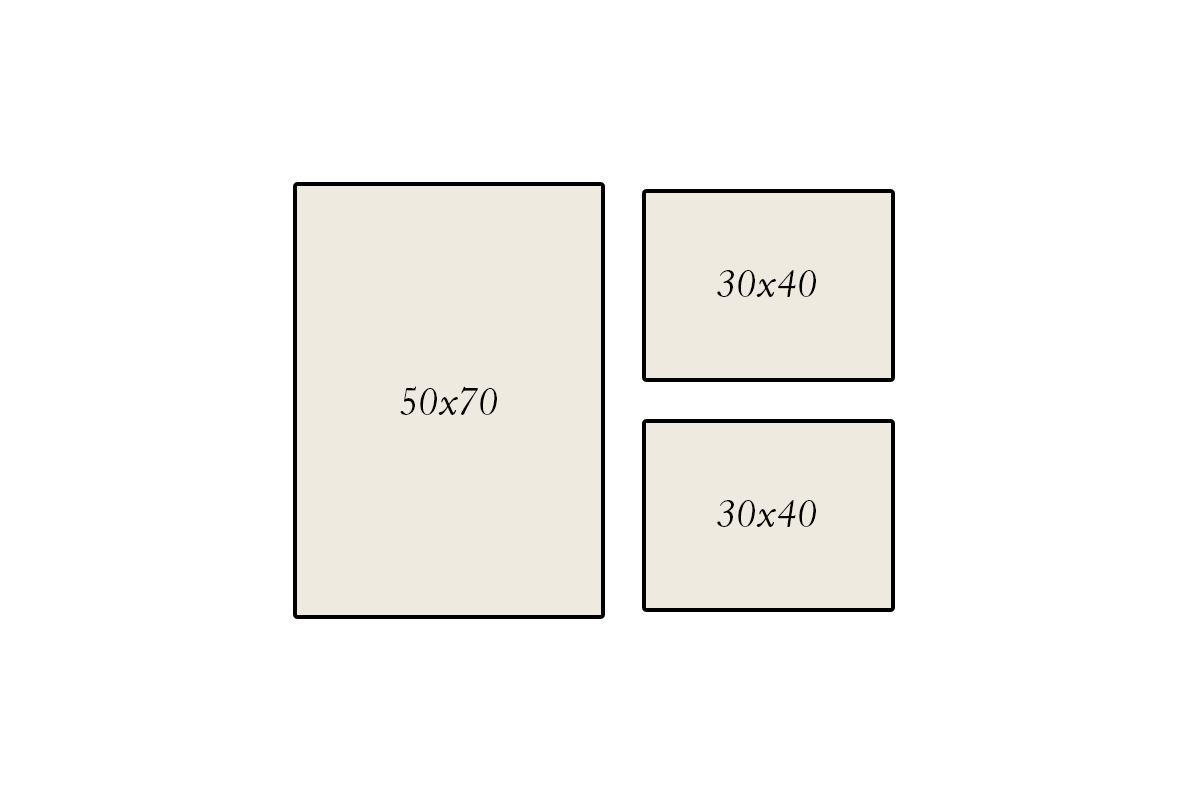 Izkārtojumi mazām galerijas sienai 3 Izkārtojumi mazām galerijas sienai 3