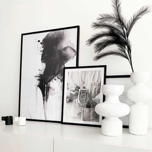 Dekorējiet ar melnbaltajiem toņiem